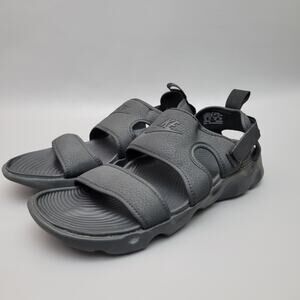 Nike Womens Owaysis CK9283-001 Black Casual Slip On Strap Sandals Size 10